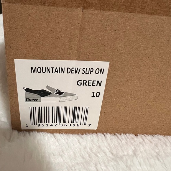 Mountain Dew Slip On Sneakers Green Size 10 Brand New - Picture 11 of 11